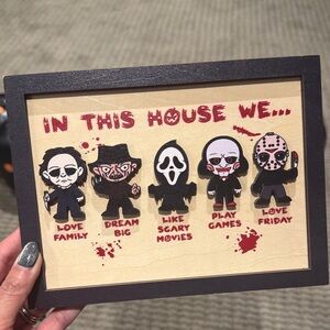 Horror Movie Character Wall Art